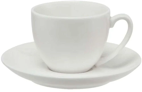 Φλυτζάνι Καφέ Με Πιατάκι Coupe White Basics WBA0137 100ml White Maxwell&Williams Πορσελάνη