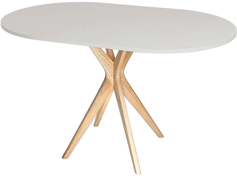 Τραπέζι Jubi JUBITOV8 100x75x73cm Natural-Pearl Grey Mdf,Ξύλο