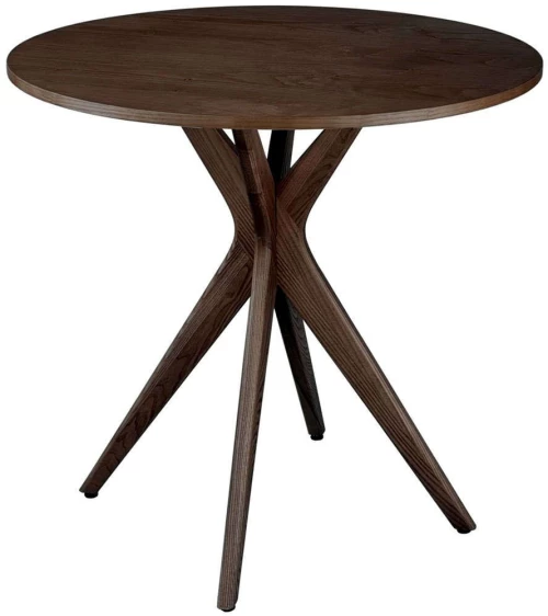 Τραπέζι Jubi JUBITSROWAL Φ70x73cm Walnut Mdf,Ξύλο