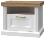 Κομοδίνο Tahoma 1S 162261439 62x43x52cm White-Oak