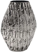 Βάζο Μεταλλικό 941-124-019 22x12x32cm Silver Μέταλλο