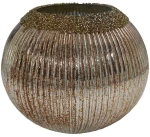 Κηροπήγιο Για Ρεσώ 955-124-007 19x15cm Copper Γυαλί
