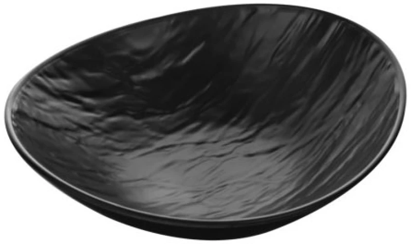 Πιάτο Μελαμίνη Οβάλ Μαύρο Βαθύ Stone 13.5x12.5cm Viosarp - 5206753046257