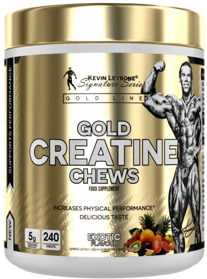 Kevin Levrone Gold Line - Creatine Chews | Creatine Monohydrate [240 Μασώμενα δισκία] Εξωτικά φρούτα