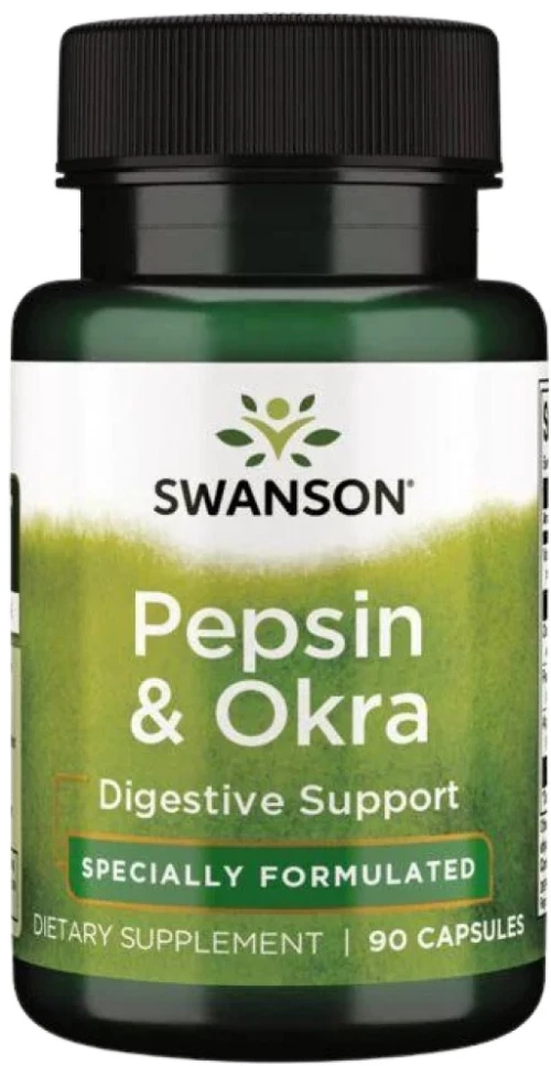 Swanson Pepsin & Okra [90 Κάψουλες]