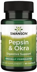 Swanson Pepsin & Okra [90 Κάψουλες]
