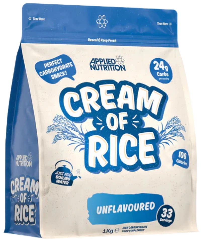 Applied Nutrition Cream of Rice | Easy Digesting & Great Tasting Complex Carbohydrates [1000 Γραμμάρια] Χωρίς γεύση