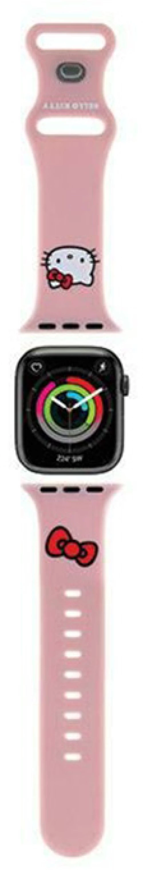 Hello Kitty Silicone Kitty Head - Apple Watch Band 42/44/45/49 mm (Pink)