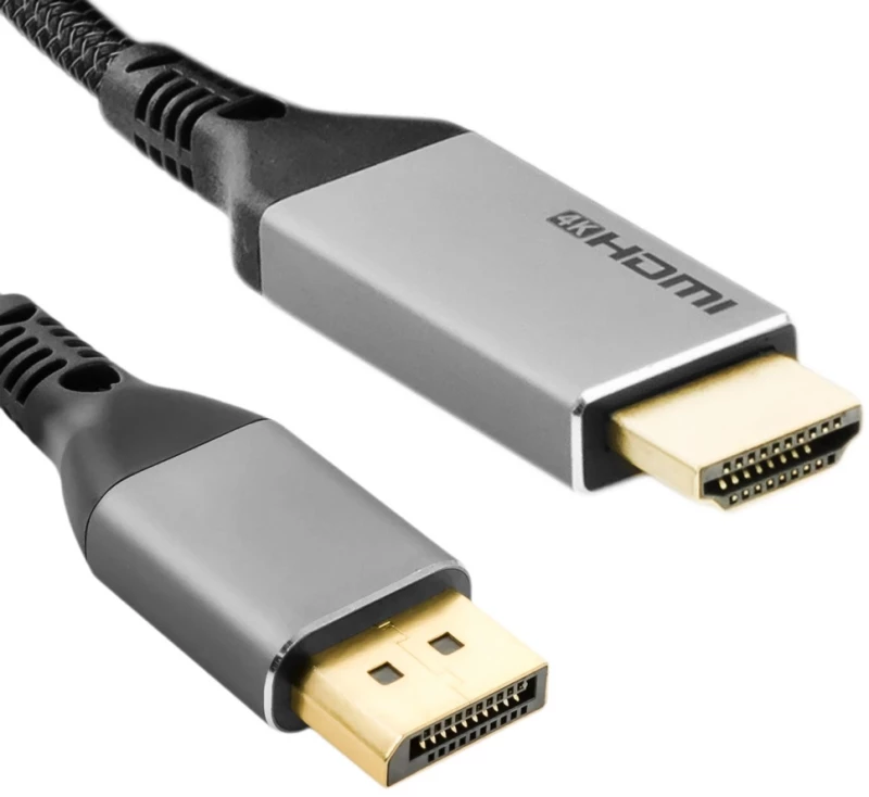 POWERTECH καλώδιο DisplayPort σε HDMI CAB-DP069, 4K/30Hz, 1.5m, μαύρο
