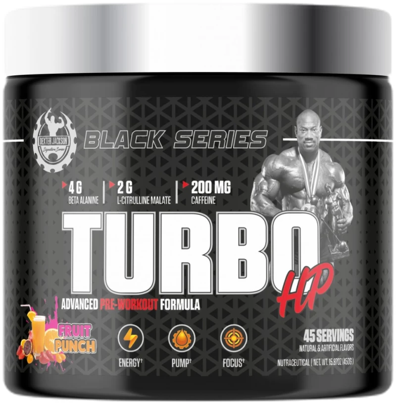 Dexter Jackson Signature Series Black Series | Turbo HP Advanced Pre-Workout [450 Γραμμάρια] Fruit Punch