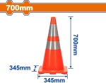 Κώνος Σήμανσης PVC 70cm WYJ1Α70 WADFOW