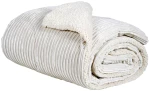 Κουβερτοπάπλωμα sherpa μονό ιβουάρ 160x220cm Das Home 1178