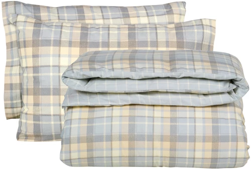 Σεντόνια σετ/4 υπέρδιπλα happy flannel γκρι 240x260cm Das Home 9639