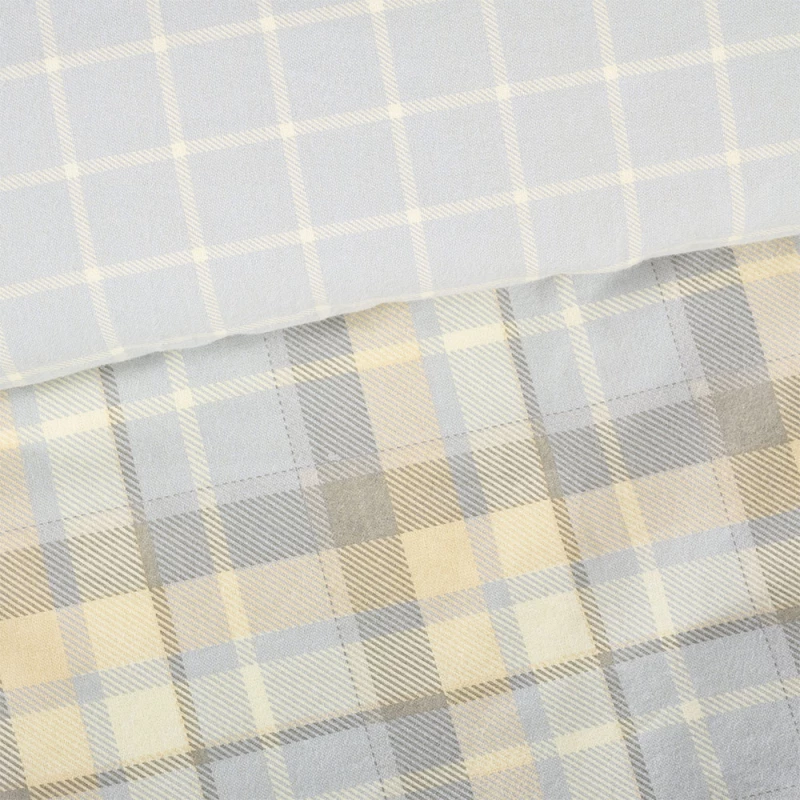 Σεντόνια σετ/3 μονά happy flannel γκρι 170x260cm Das Home 9639