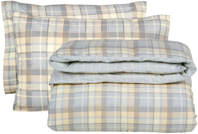 Σεντόνια σετ/3 μονά happy flannel γκρι 170x260cm Das Home 9639