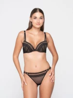 Γυναικείο Σουτιέν  Push-Up Luna Claire - Μαύρο - Δαντέλα - Cup B - Polyamide - Regular Fit