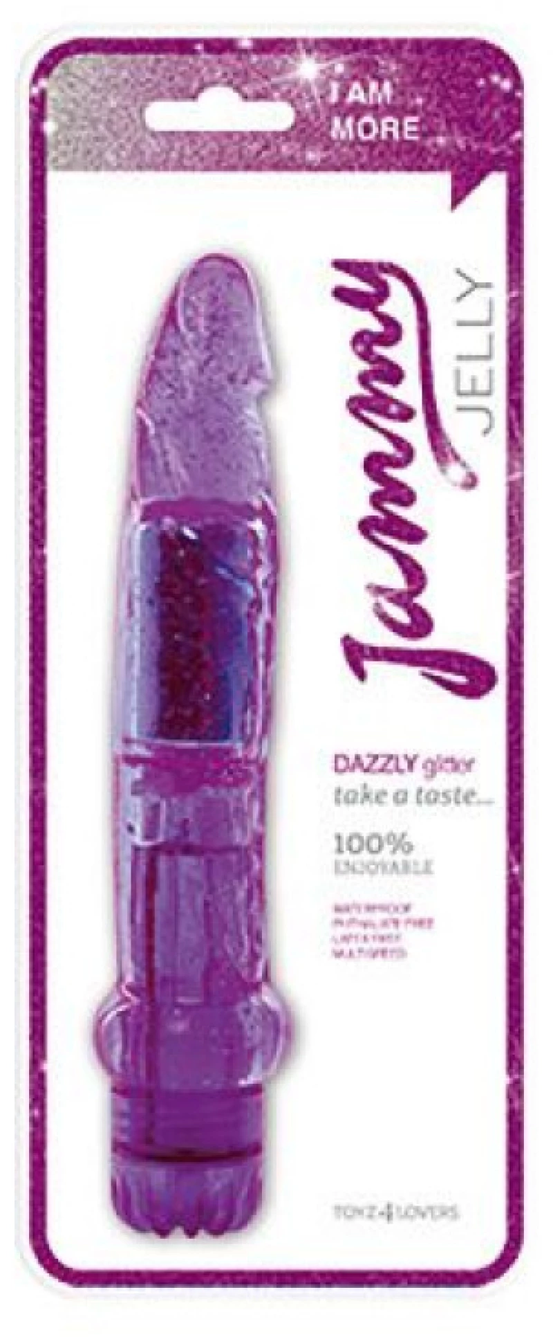 ΔΟΝΗΤΗΣ  VIBRATOR JAMMY JELLY DAZZLY GLITTER PURPLE