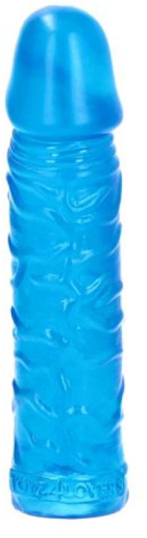 Gustavo transparent blue dildo