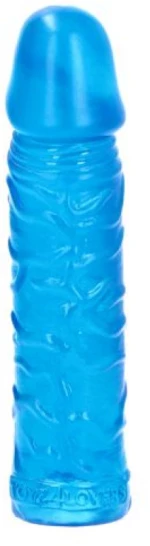 Gustavo transparent blue dildo