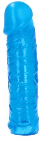 Gustavo transparent blue dildo