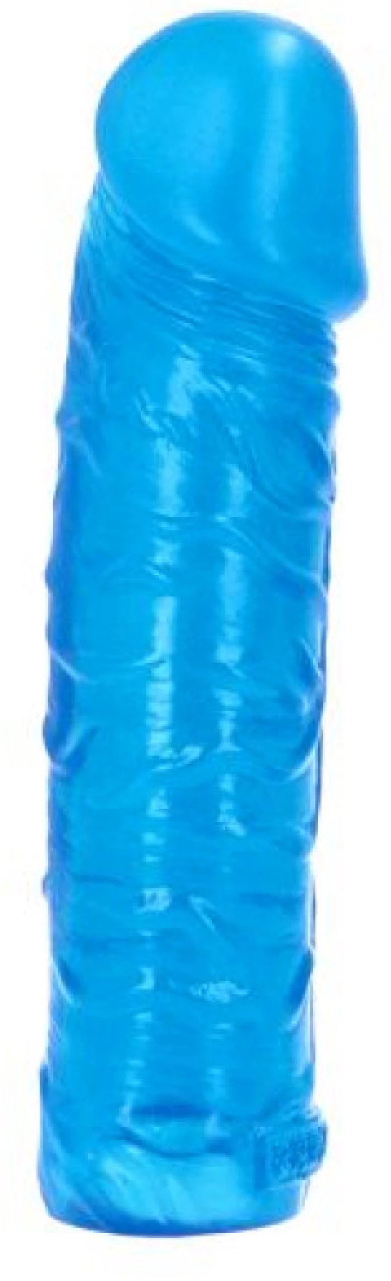 Gustavo transparent blue dildo