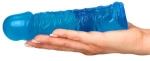 Gustavo transparent blue dildo