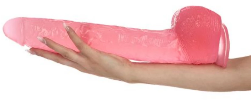 Dildo Golia Transparent pink