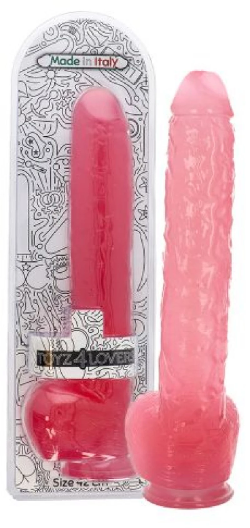 Dildo Golia Transparent pink