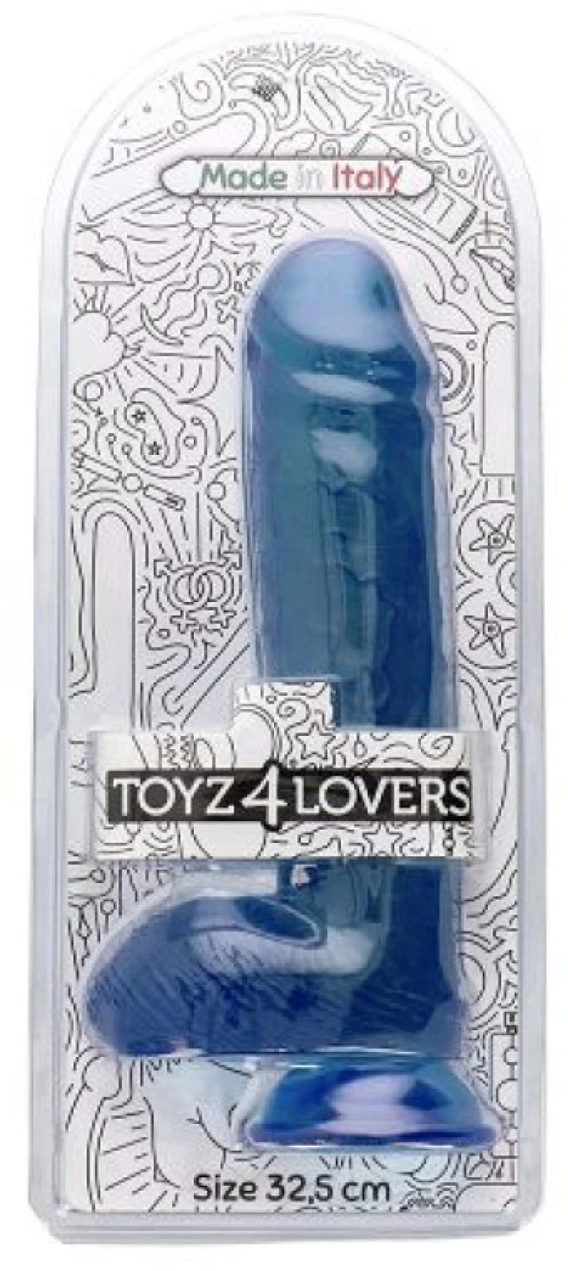 Spartaco transparent blue Dildo