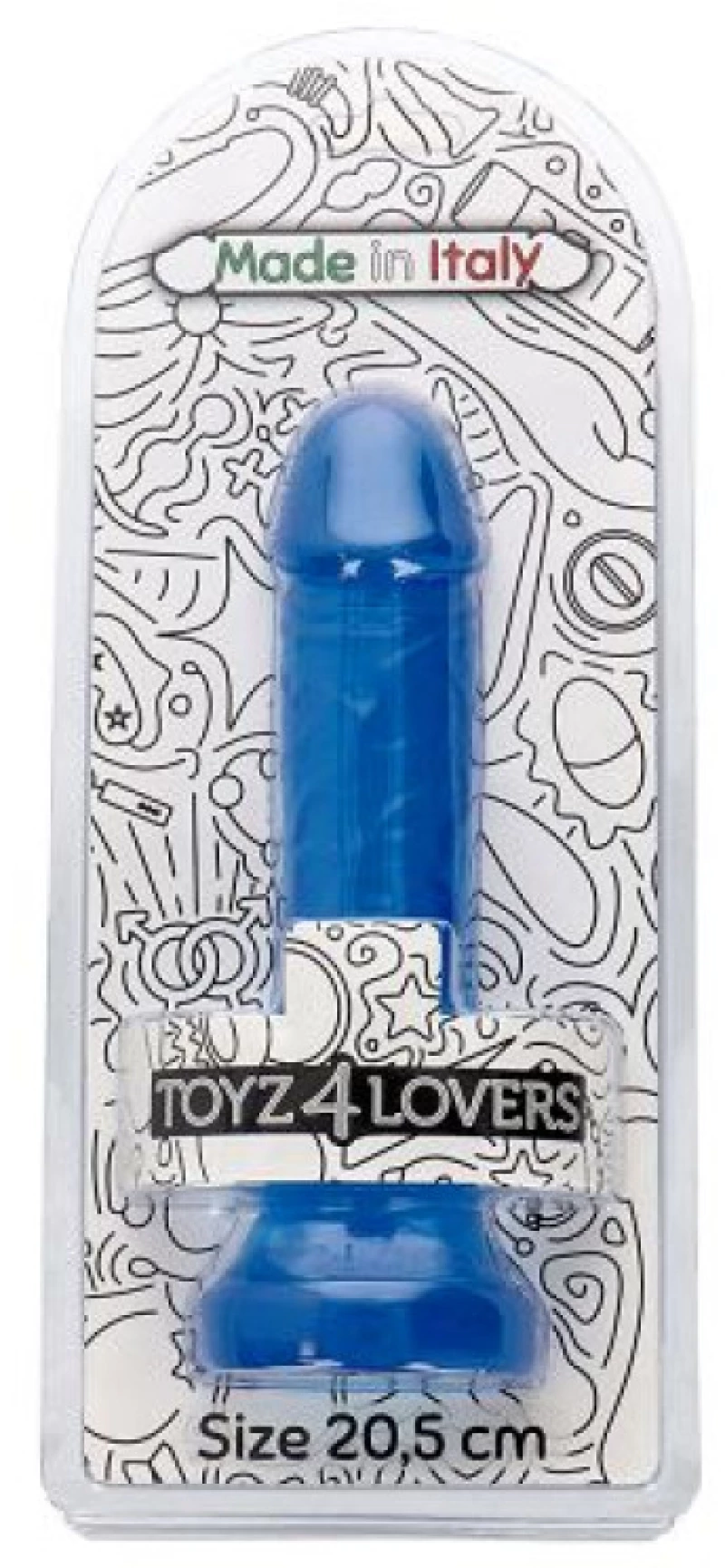 Camillo transparent blue dildo