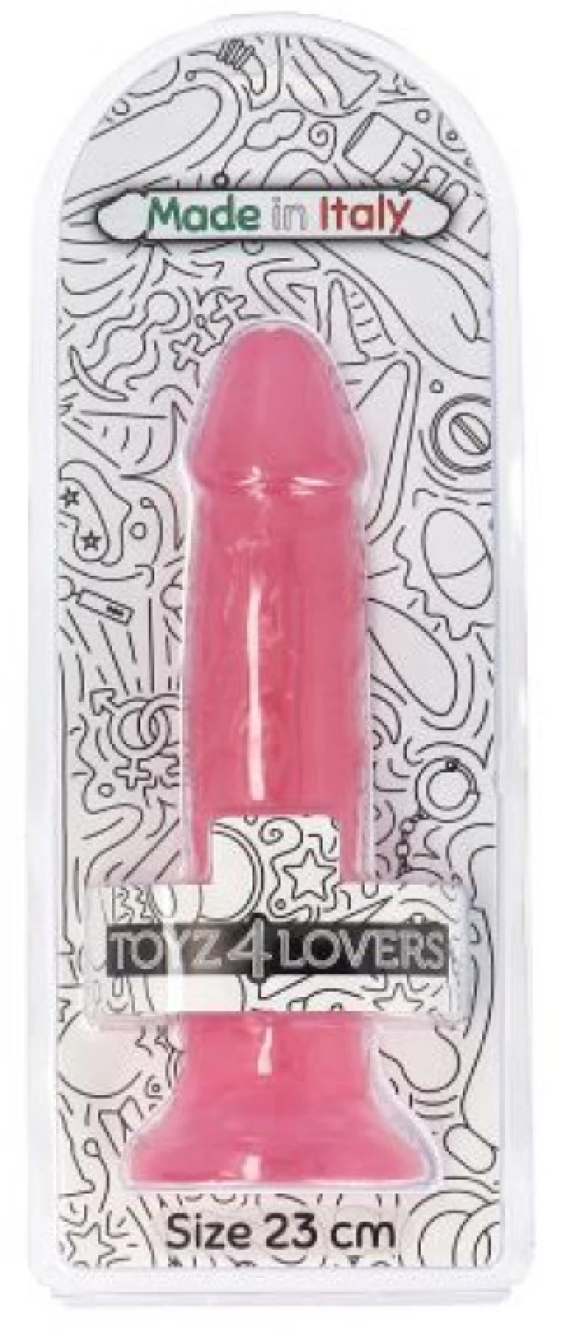 Ottavio transparent Pink Dildo