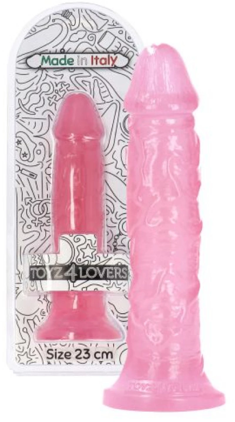 Ottavio transparent Pink Dildo