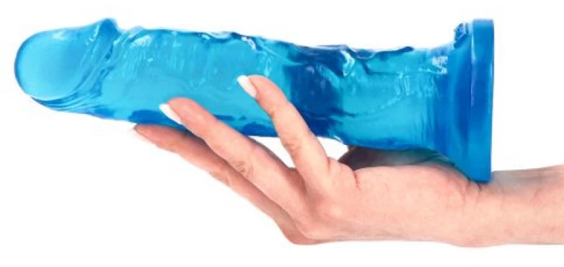 Ottavio transparent blue dildo