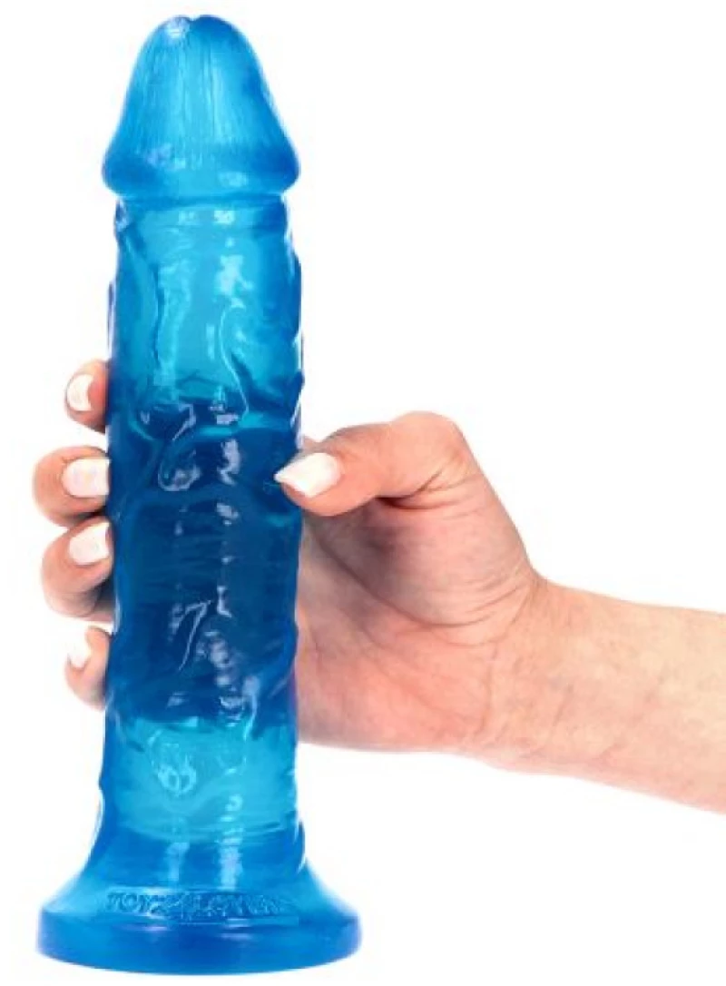 Ottavio transparent blue dildo
