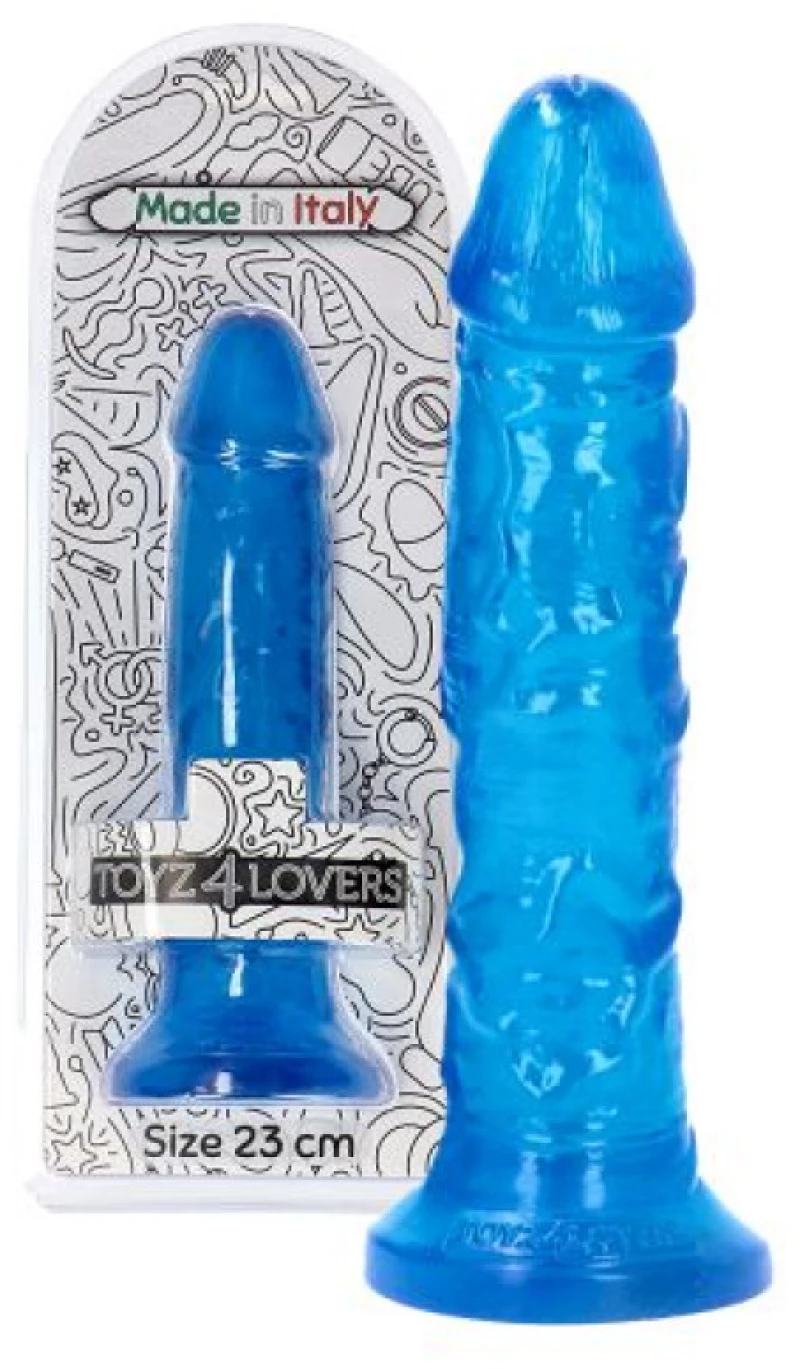 Ottavio transparent blue dildo