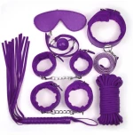 Purple Leather Bondage Adult Sexy Toys