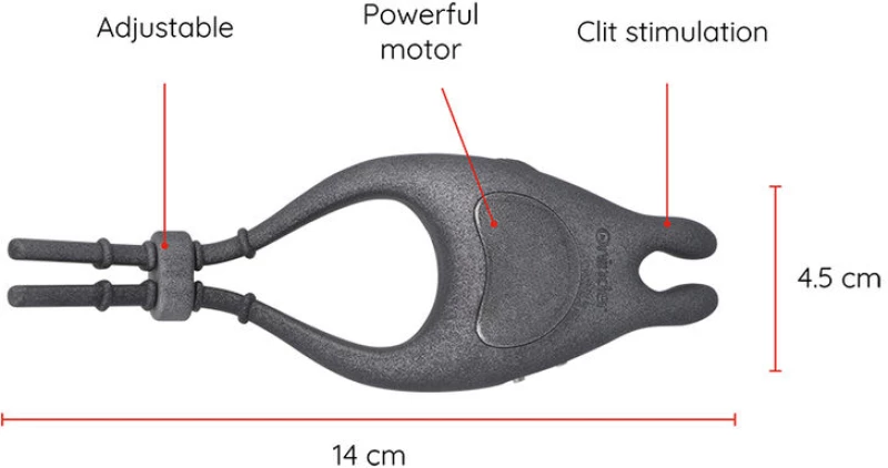 ONINDER - PAMPA RECHARGEABLE ADJUSTABLE VIBRATOR RING WITH CLITORIS STIMULATOR 10 SPEED - FREE APP