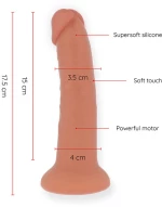ONINDER - SMALL BOGOTÃ VIBRATOR DILDO 9 SPEEDS NATURAL 22 CM -O- 4.5 CM - FREE APP
