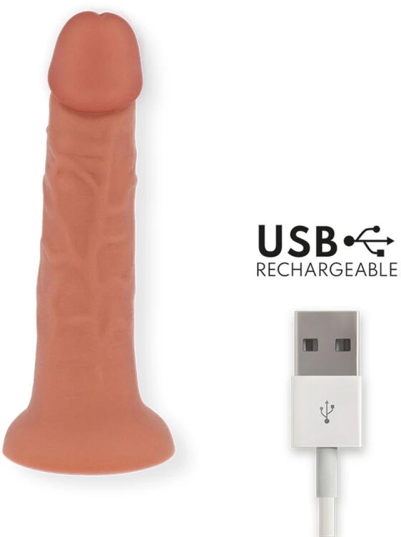 ONINDER - SMALL BOGOTÃ VIBRATOR DILDO 9 SPEEDS NATURAL 22 CM -O- 4.5 CM - FREE APP