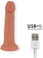 ONINDER - SMALL BOGOTÃ VIBRATOR DILDO 9 SPEEDS NATURAL 22 CM -O- 4.5 CM - FREE APP