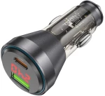 HOCO NZ10 ΦΟΡΤΙΣΤΗΣ ΑΥΤΟΚΙΝΗΤΟΥ HANDY PD45W, 2 ΘΥΡΕΣ , ΜΑΥΡΟΣ