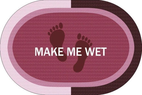 Πατάκι Μπάνιου Oval Αντιολισθητικό Make Me Wet 50X70 Rotten Apple 100%  Polyester