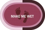Πατάκι Μπάνιου Oval Αντιολισθητικό Make Me Wet 50X70 Rotten Apple 100%  Polyester