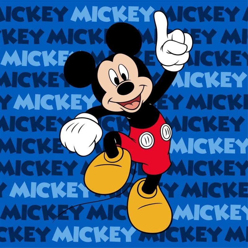 Λαβέτα Νηπιαγωγείου Disney Home Mickey 50 30X30 Blue 100%  Polyester