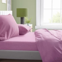 Σεντόνι 1 τεμ Solid 492 240X270 Lila 100%  Cotton