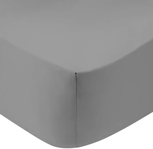 Κατωσέντονο Cotton Feelings με λάστιχο 107 Dark Grey Ημίδιπλο (120x200 30)