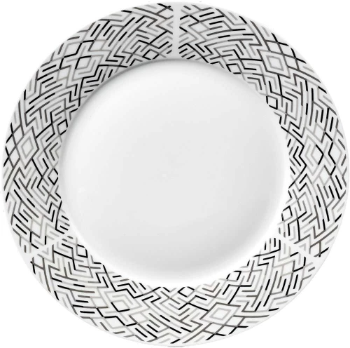 ΠΙΑΤΟ ΡΗΧΟ ΜΕΓΑΛΟ ΠΟΡΣΕΛΑΝΙΝΟ ΓΚΡΙ ΚΑΙ ΜΑΥΡΕΣ ΓΡΑΜΜΕΣ