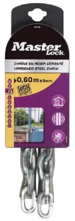 Masterlock  -  Ατσάλινη αλυσίδα με κάλυμμα βινυλίου 1,50m Φ6mm 801200112