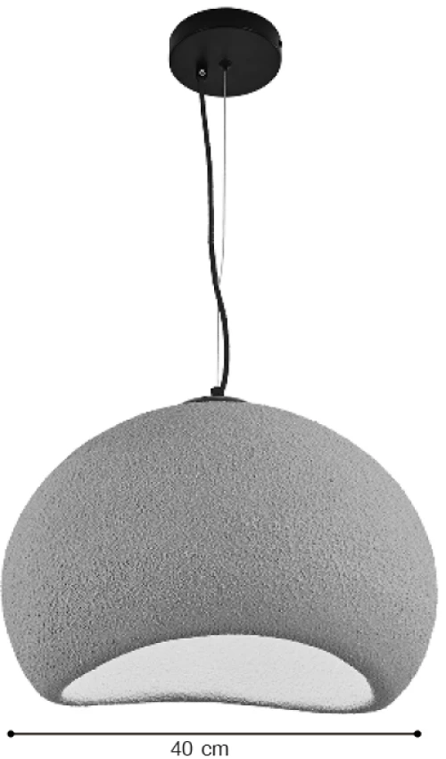 InLight Κρεμαστό φωτιστικό από Fiberglass 1XE27 D:40cm (4053-C)
