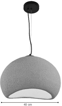 InLight Κρεμαστό φωτιστικό από Fiberglass 1XE27 D:40cm (4053-C)